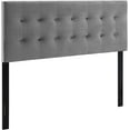 thumbnail image 1 of Ergode Emily King Biscuit Tufted Performance Velvet Headboard - Gray, 1 of 5