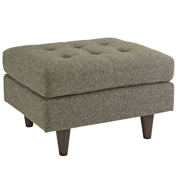 Ergode Empress Upholstered Fabric Ottoman - Oatmeal