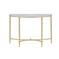 thumbnail image 1 of Ergode End Table - Exquisite Traditional Style with White Marble Top and Gold Metal Legs - Adds Glamorous Allure to Living Room or Home Office - Assembly Required - Elevate Your Decor with Opulence, 1 of 5
