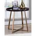 thumbnail image 1 of Ergode End Table Mirrored, Walnut & Champagne, 1 of 3