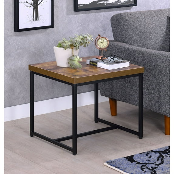 Ergode End Table Weathered Oak & Black
