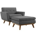 thumbnail image 1 of Ergode Engage 2 Piece Armchair and Ottoman - Gray, 1 of 5