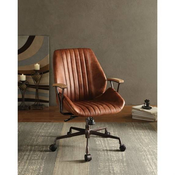 Ergode Executive Office Chair Cocoa Top Grain Leather