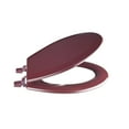thumbnail image 1 of Ergode Fantasia 17 Inch Standard Wood Toilet Seat - Burgundy, 1 of 2