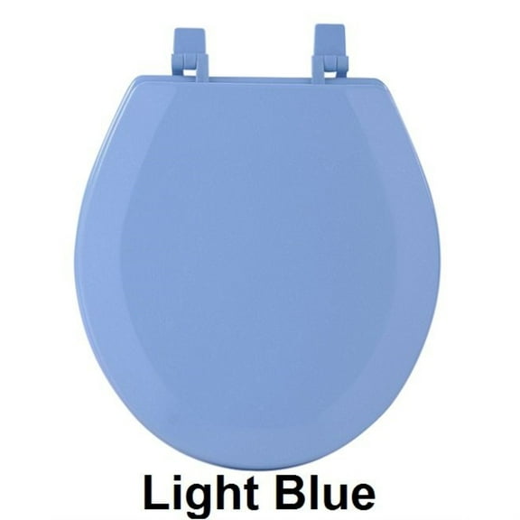 Ergode Fantasia 17 Inch Standard Wood Toilet Seat - Light Blue