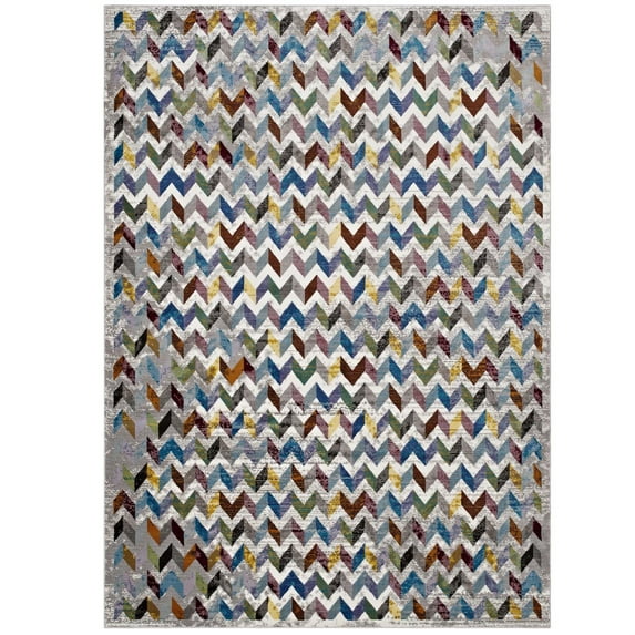 Ergode Gemma Chevron Mosaic 5x8 Area Rug - Multicolored