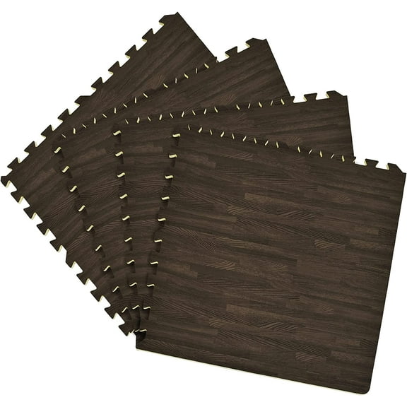 Ergode Interlocking Foam 24x24 Anti Fatigue Floor Tiles 4 tiles/16 Sq. Ft. - Charcoal