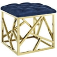 thumbnail image 1 of Ergode Intersperse Ottoman - Gold Navy, 1 of 5