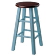 thumbnail image 1 of Ergode Ivy Counter Stool, Rustic Light Blue & Walnut, 1 of 3