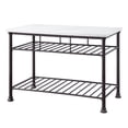 thumbnail image 1 of Ergode Kitchen Island White Cultured Marble & Gray Finish, 1 of 3