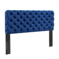 thumbnail image 1 of Ergode Lizzy Tufted Full/Queen Performance Velvet Headboard - Navy, 1 of 5