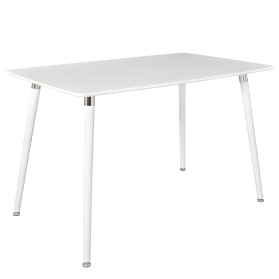 Ergode Lode Rectangle Wood Dining Table - White