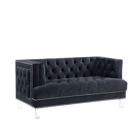 Ergode Loveseat Black Velvet