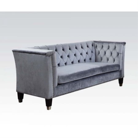 Ergode Loveseat Blue-Gray Velvet