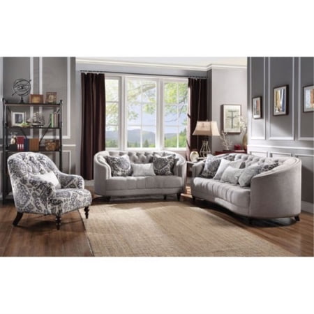 Ergode Loveseat (w/3 Pillows) Light Gray Fabric