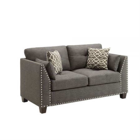 Ergode Loveseat (w/4 Pillows) Light Charcoal Linen