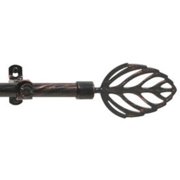Ergode Metallo Decorative Rod & Finial Leaf 28-48