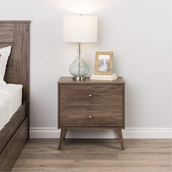 Ergode Milo 2-drawer Nightstand, Drifted Gray