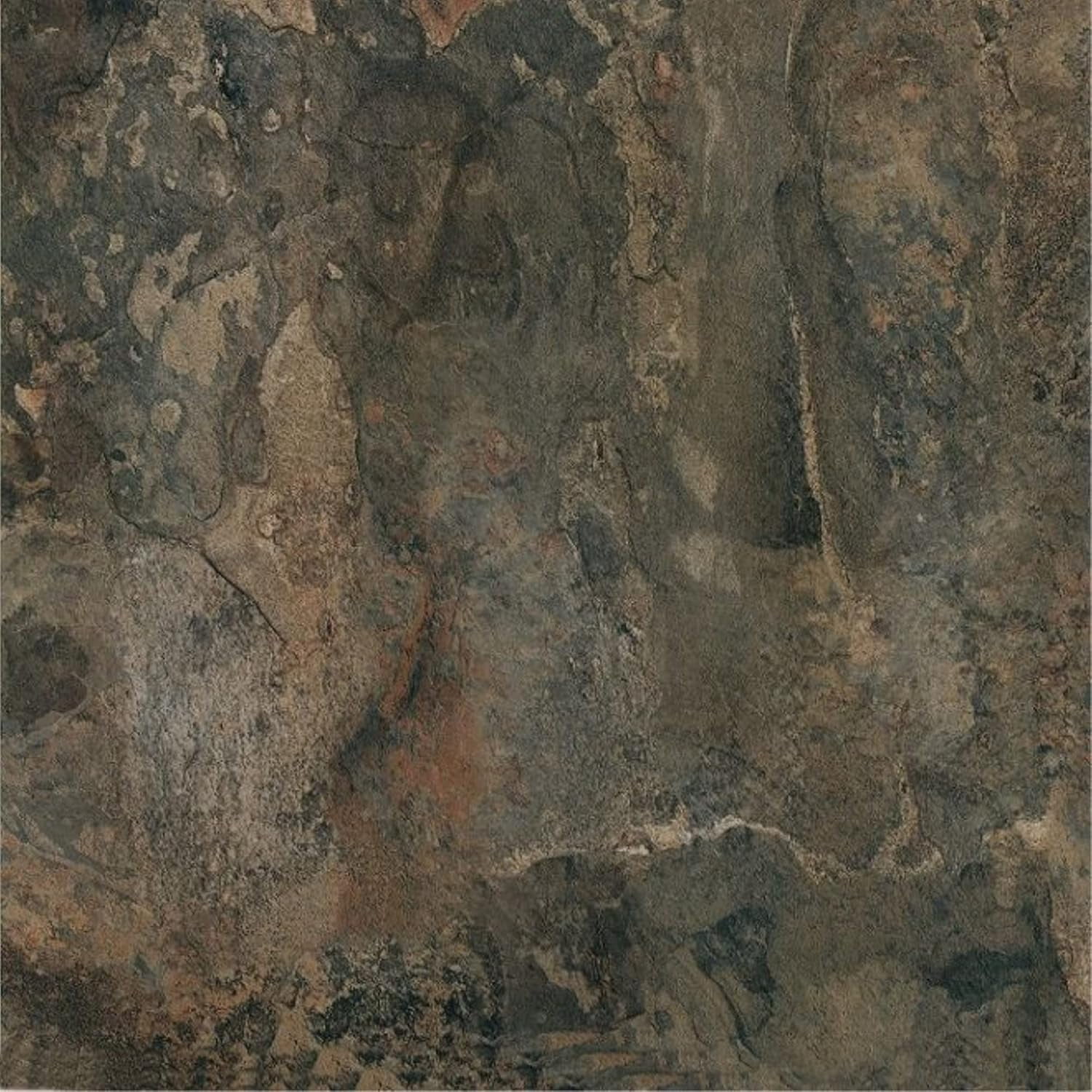 Ergode Nexus Dark Slate Marble 12x12 Self Adhesive Vinyl Floor Tile - 20 Tiles/20 sq. ft.