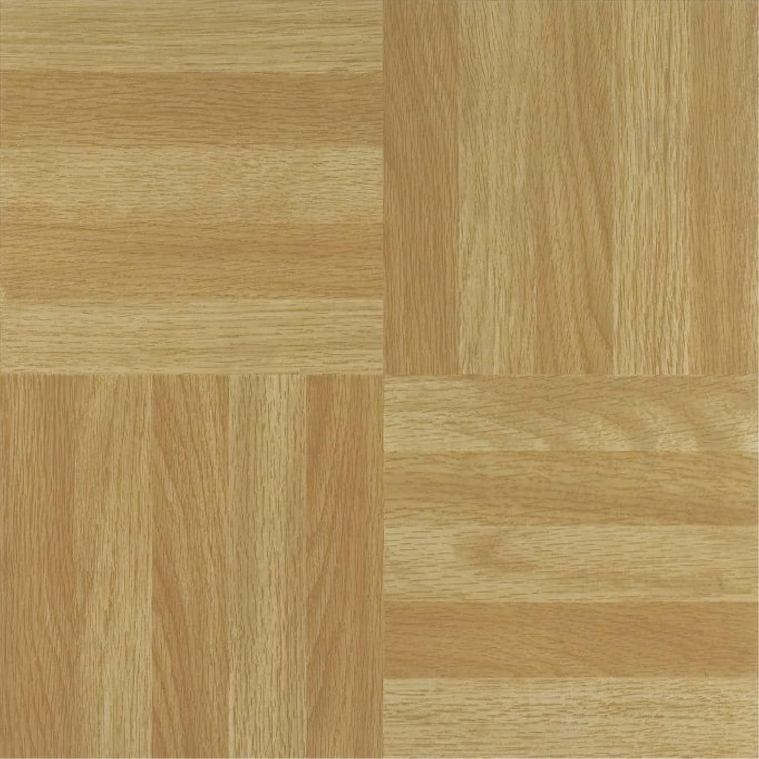 Ergode Nexus Four Finger Square Parquet 12x12 Self Adhesive Vinyl Floor Tile - 20 Tiles/20 sq. ft.