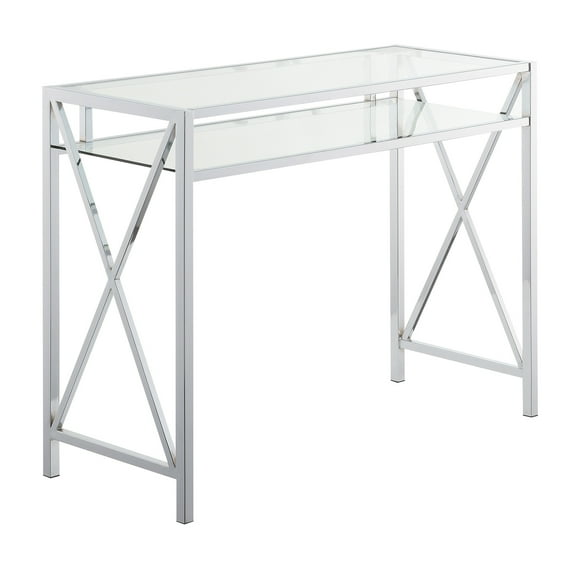 Ergode Oxford Chrome 42 inch Desk with Shelf