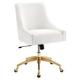 thumbnail image 1 of Ergode Performance Velvet Office Chair - Stain-Resistant, Pneumatic Height-Adjustment, 360 Swivel, Tilt Control, Gold Base, 331 lbs Capacity, 1 of 2