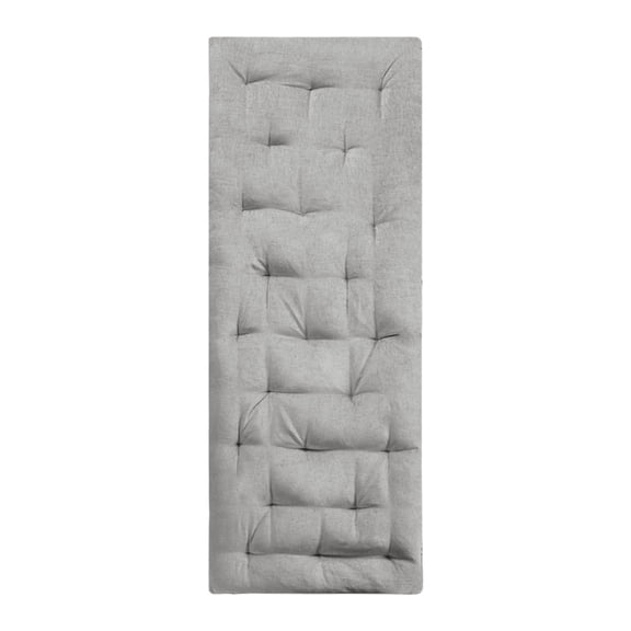 Ergode Poly Chenille Lounge Floor Pillow Cushion - Luxurious Comfort, Elegant Design, Soft Grey Color, Tufted Detailing, Generously Filled with Polyester, Includes Self-Fabric Travel Wrap.