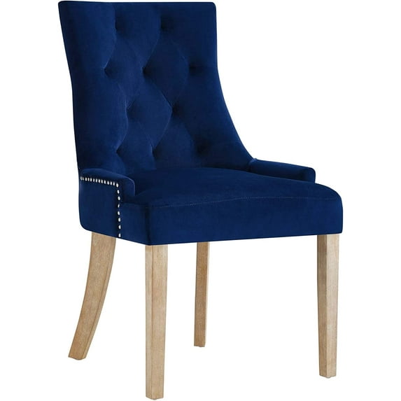 Ergode Pose Performance Velvet Dining Chair - Navy