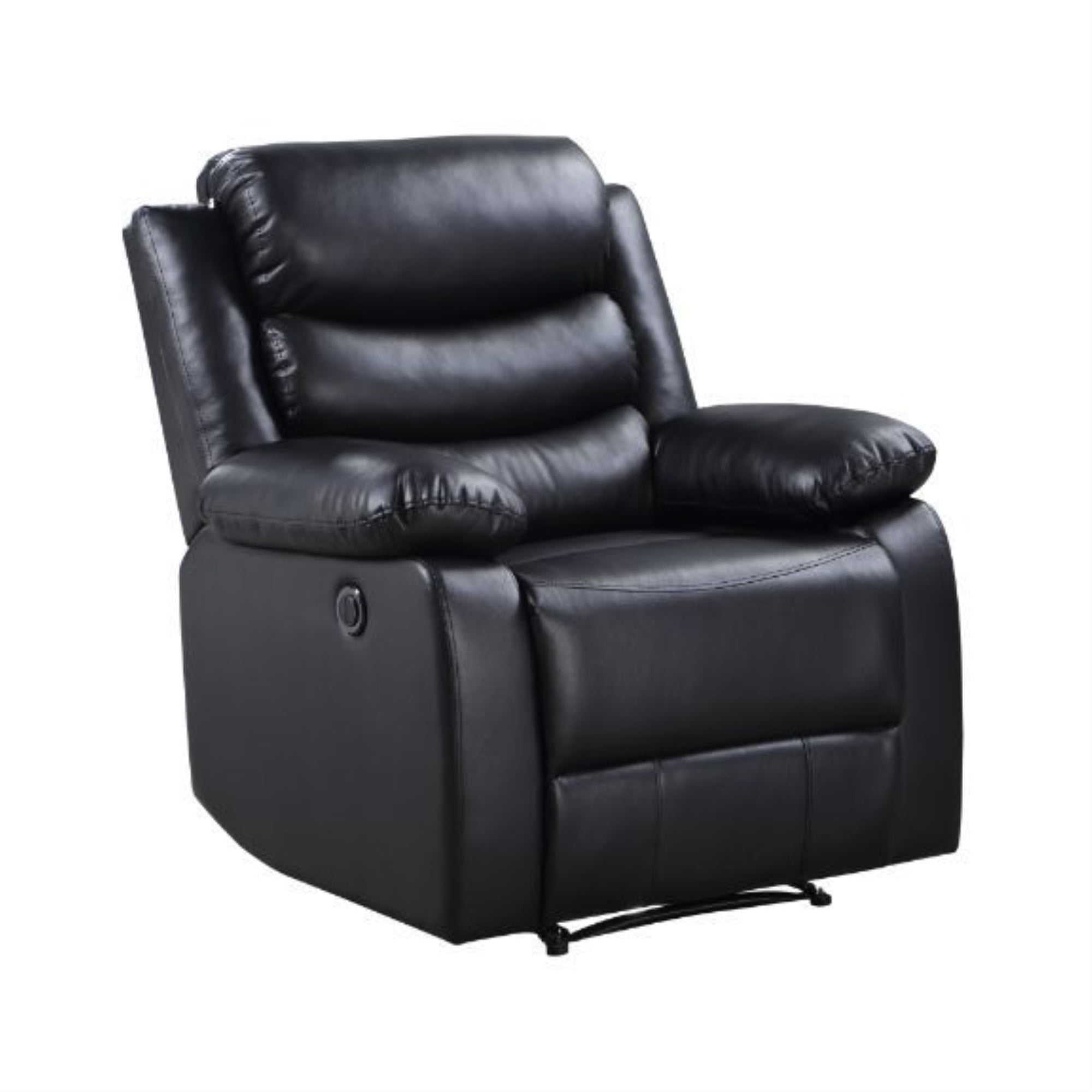 Black Faux Leather Lift Recliner with Manufactured Wood Frame