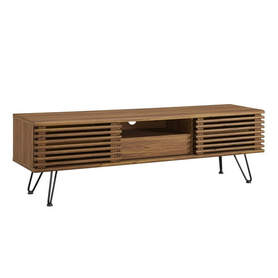 Ergode Render 59" Media Console TV Stand - Walnut