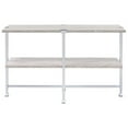 thumbnail image 1 of Ergode Sofa Table White Oak & Chrome, 1 of 3