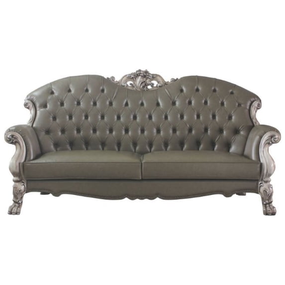 Ergode Sofa w/5 Pillows Vintage Bone White & PU