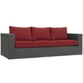 thumbnail image 1 of Ergode Sojourn Outdoor Patio Sunbrella Sofa - Canvas Red, 1 of 5