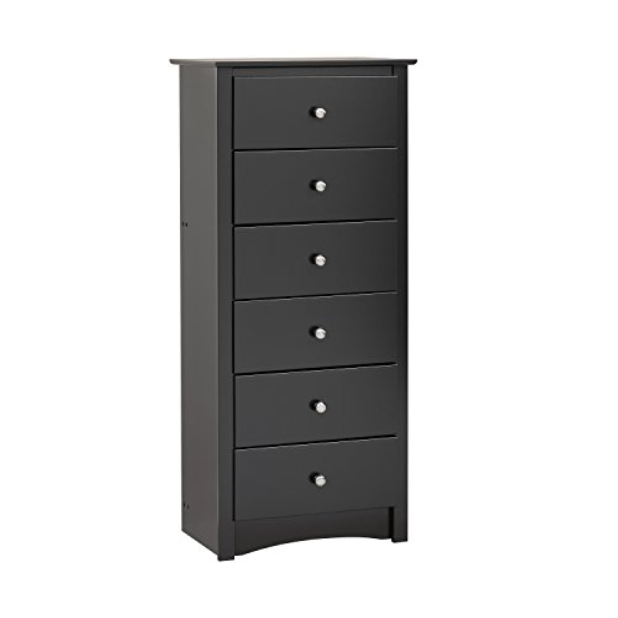Ergode Sonoma Tall 6 Drawer Chest, Black