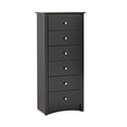 thumbnail image 1 of Ergode Sonoma Tall 6 Drawer Chest, Black, 1 of 3