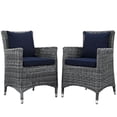 thumbnail image 1 of Ergode Summon 2 Piece Outdoor Patio Sunbrella Dining Set - Canvas Navy, 1 of 5
