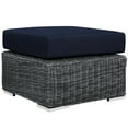 thumbnail image 1 of Ergode Summon Outdoor Patio Sunbrella Ottoman - Canvas Navy, 1 of 3