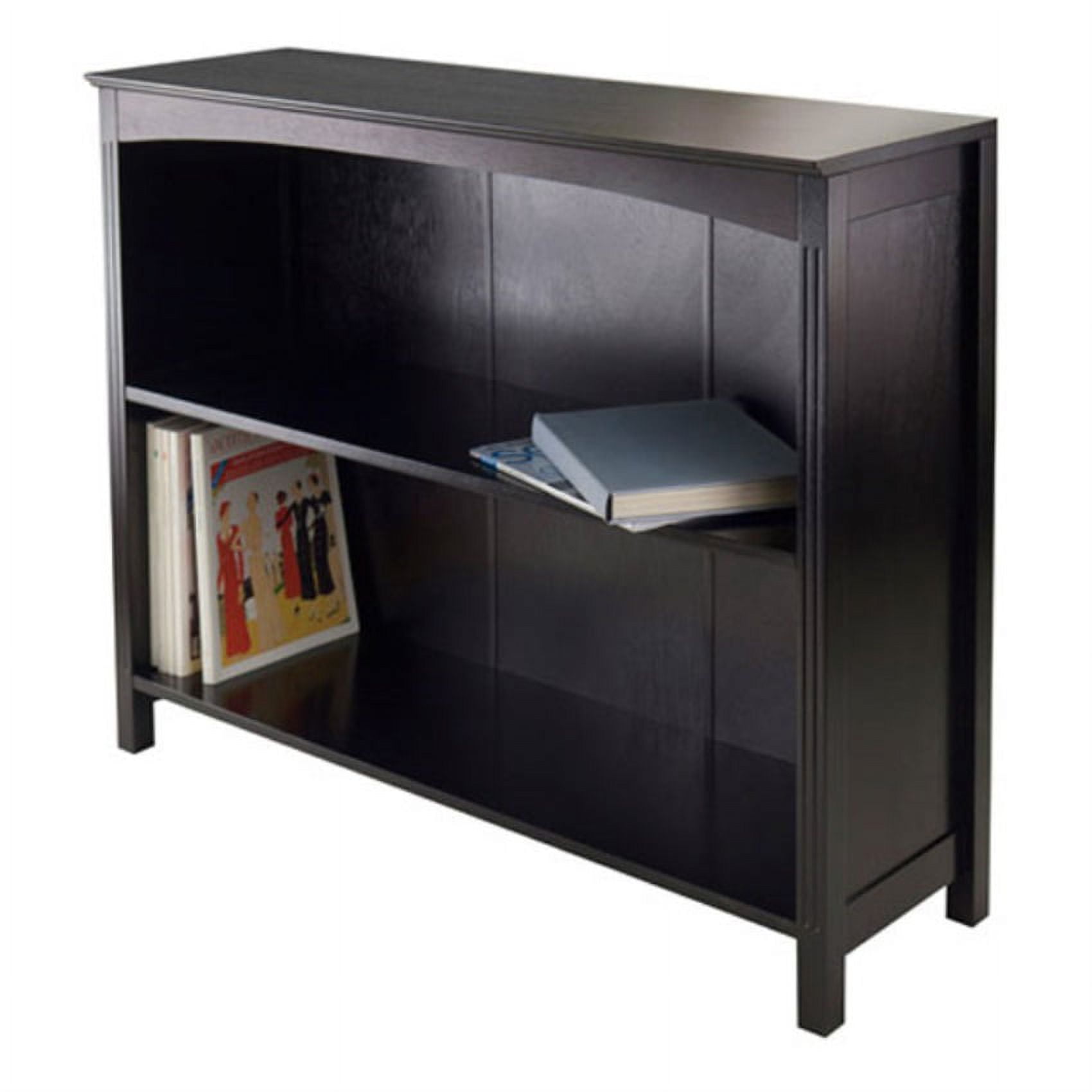 Terrace 3-Tier Espresso Wood Storage Shelf, 37" Wide