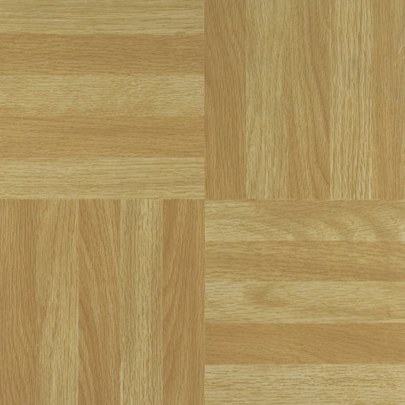 Ergode Tivoli Four Finger Square Parquet 12x12 Self Adhesive Vinyl Floor Tile - 45 Tiles/45 sq. ft.