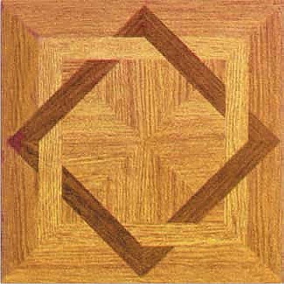 Ergode Tivoli Wood Diamond 12x12 Self Adhesive Vinyl Floor Tile - 45 Tiles/45 sq. ft.