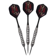 Ergode Underground Steel Tip Darts - Improve Dart Skills, Tungsteel-Brass Alloy Barrel, Luxury Tungsten-Plated Brass, Enhanced Grip, Secure Fit, 4 Striking Designs, 6 Flights, Repair Tool