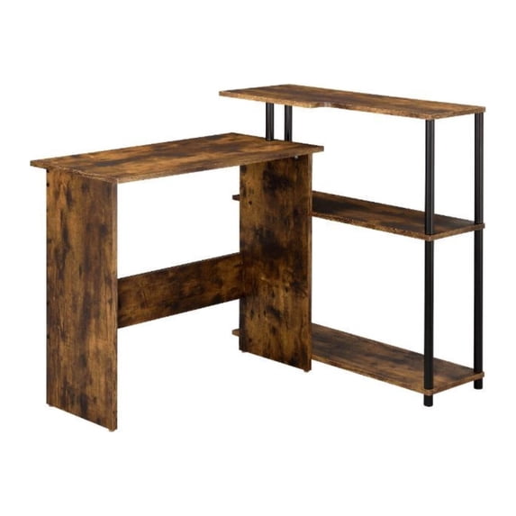 Ergode Writing Desk Weathered Oak & Black Finish