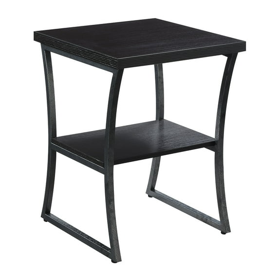Ergode X-Calibur End Table with Shelf - Contemporary Design, Durable Metal Frame, Convenient Bottom Shelf, Enhance Your Living Space