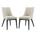 thumbnail image 1 of Ergode viscount Dining Side Chair Fabric Set of 2 - Beige, 1 of 5