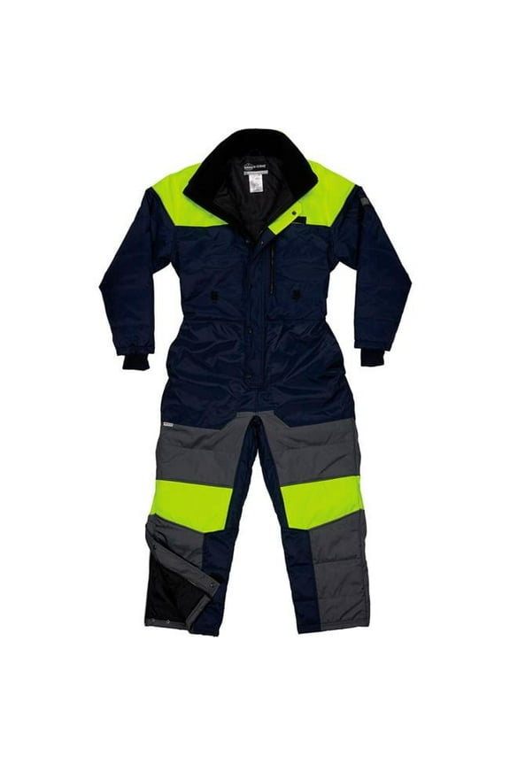 N-Ferno 6475 Cold Storage Thermal Insulated Coverall, 3XL, Navy
