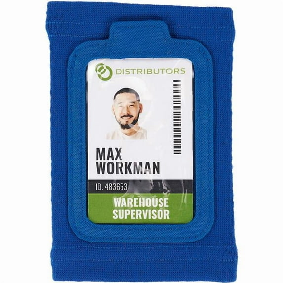 Ergodyne® Squids® 3388 Wrist ID/Badge Holder, One Size, Blue