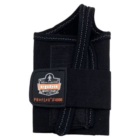 Ergodyne 4000 Wrist Support Extra Large Black Left Hand - (2 Each)