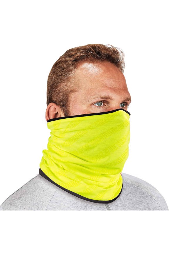 6491 Reversible Thermal Fleece + Poly Multi-Band, One Size Fits Most, Lime