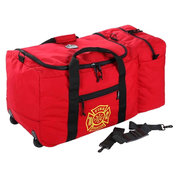 Ergodyne Arsenal 5005W Wheeled Fire & Rescue Gear Bag, Red