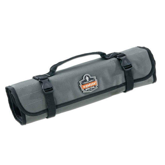 Ergodyne Arsenal 5870 Roll-Up Tool Pouch, 25-Pockets, Gray